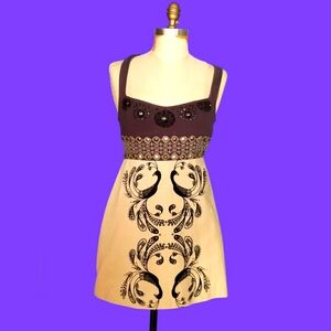 Free People sleeveless mini dress marked Sz 6 more like Sz 2